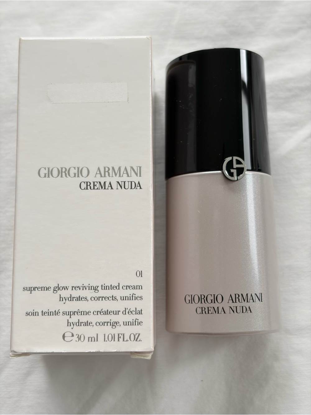 Giorgio Armani Crema Nuda Tinted Cream 01 NIB